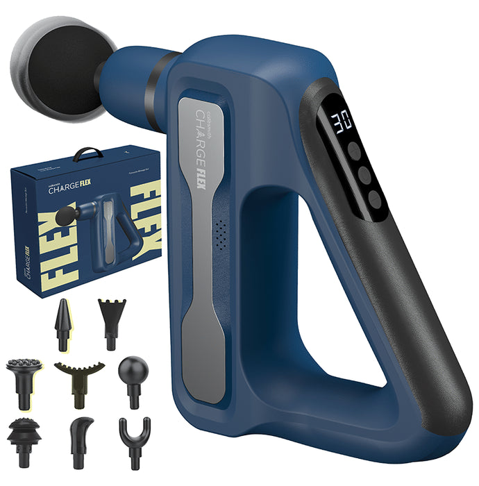 Caresmith Charge Flex Cordless Massage Gun Blue - Nibasu
