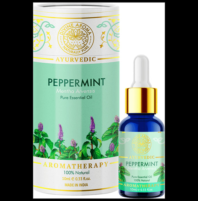 Divine Aroma Ayurvedic 100% Natural Pure Essential Oil Peppermint - Nibasu