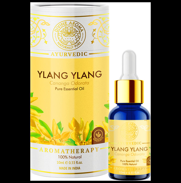 Divine Aroma Ayurvedic 100% Natural Pure Essential Oil Ylang Ylang - Nibasu
