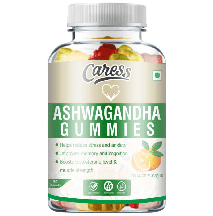 Caress Ashwagandha Gummy Orange - Nibasu