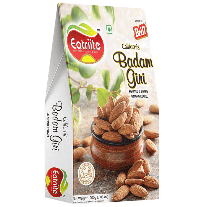 Eatriite California Badam Giri Roasted & Salted - Nibasu