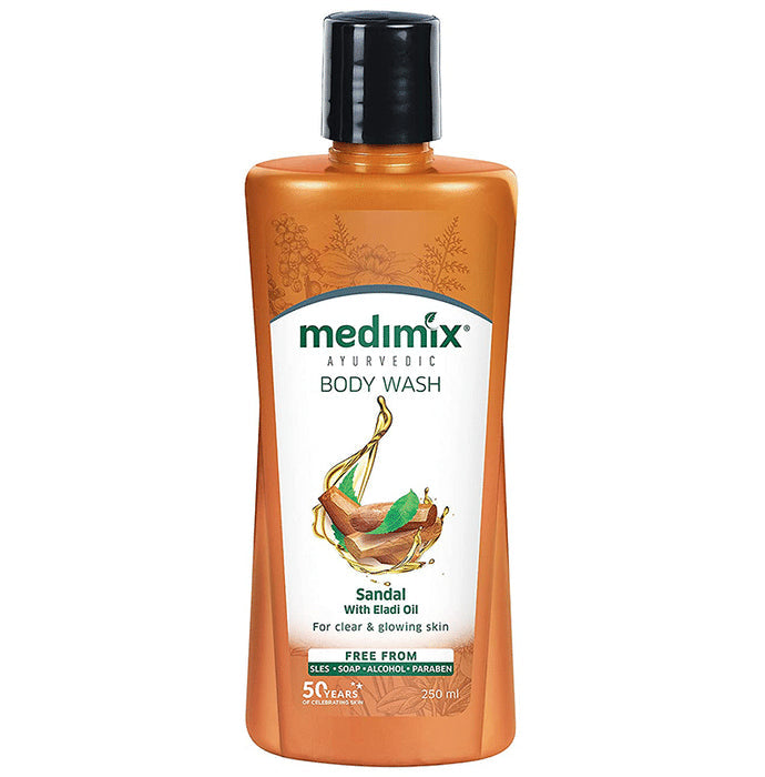 Medimix Ayurvedic Sandal with Eladi Oil Body Wash - Nibasu