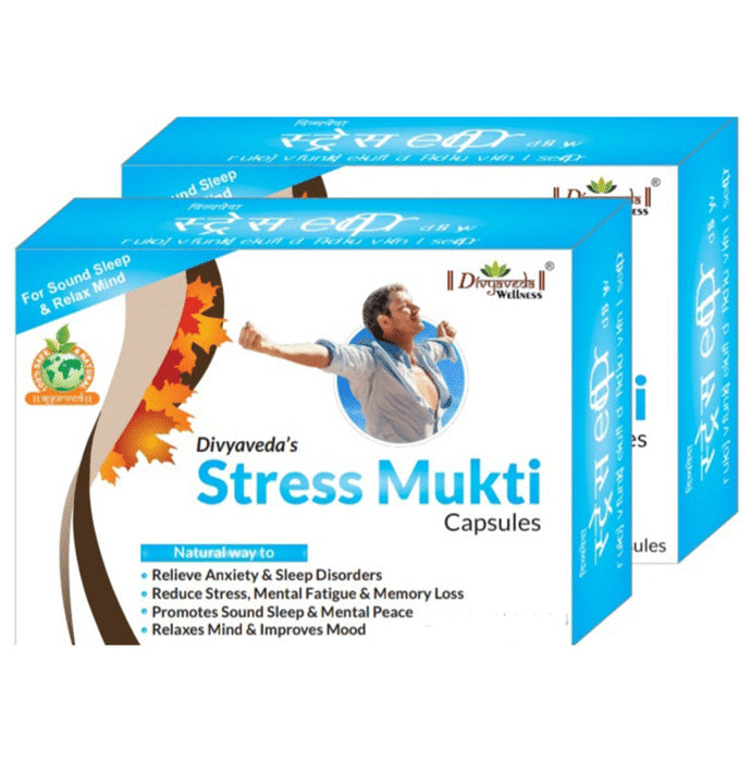 Divyaveda Stress Mukti Capsules (30 Each) - Nibasu