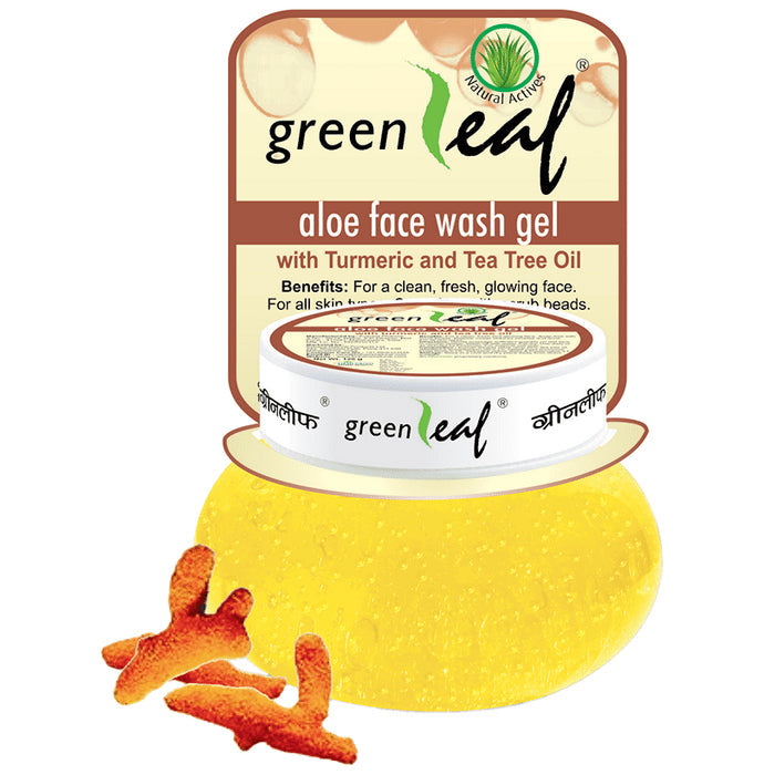 Green Leaf Aloe Face Wash Gel - Nibasu