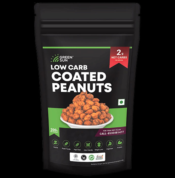 Green Sun Low Carb Coated Peanuts - Nibasu