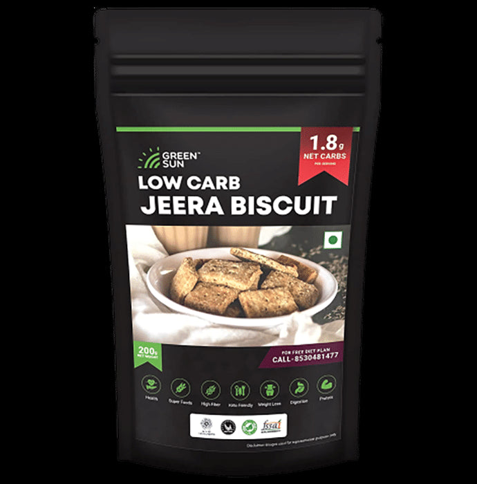 Green Sun Low Carb Jeera Biscuit - Nibasu