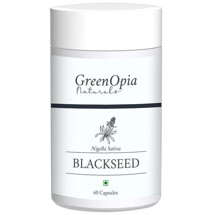 GreenOpia Naturals Black Seed Oil 500mg Vegan Capsule - Nibasu