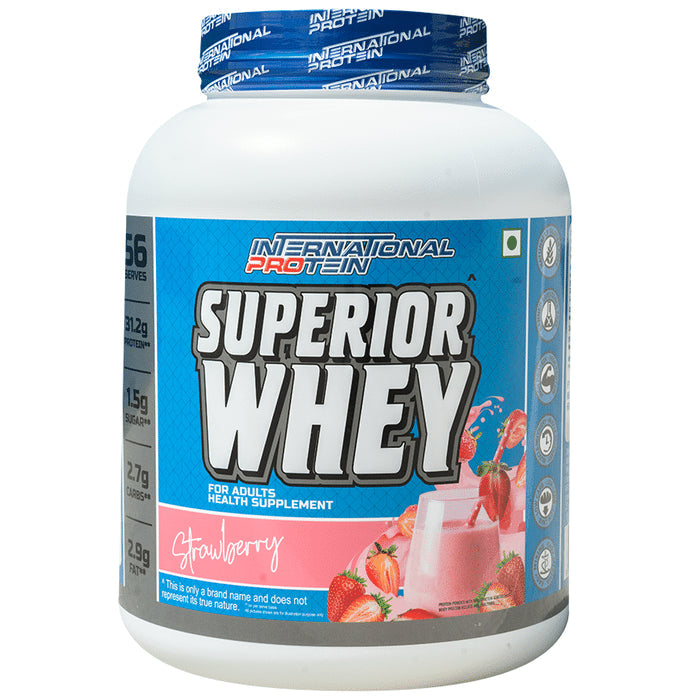 International Protein Superior Whey Protein Powder Strawberry - Nibasu