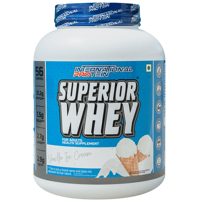 International Protein Superior Whey Protein Powder Vanilla Icecream - Nibasu