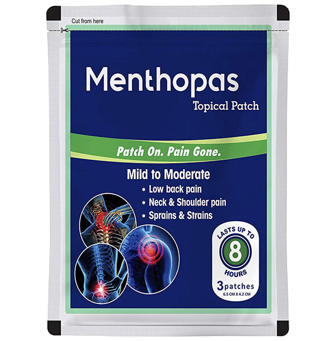 Menthopas Topical Patch (3 Each) - Nibasu