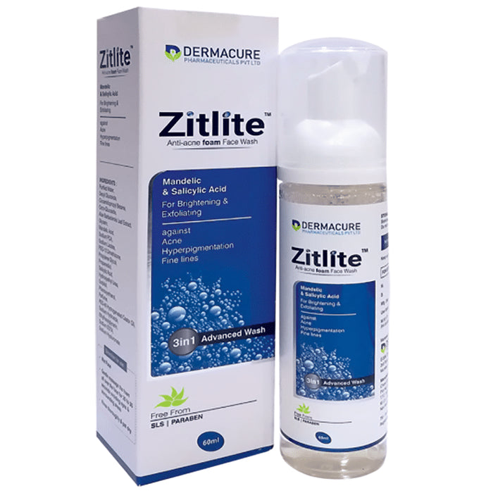 Zitlite Anti-Acne Foam Face Wash - Nibasu