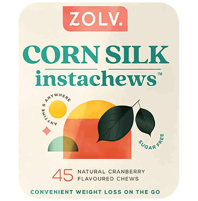 ZOLV Corn Silk Instachews Cranberry Sugar Free - Nibasu