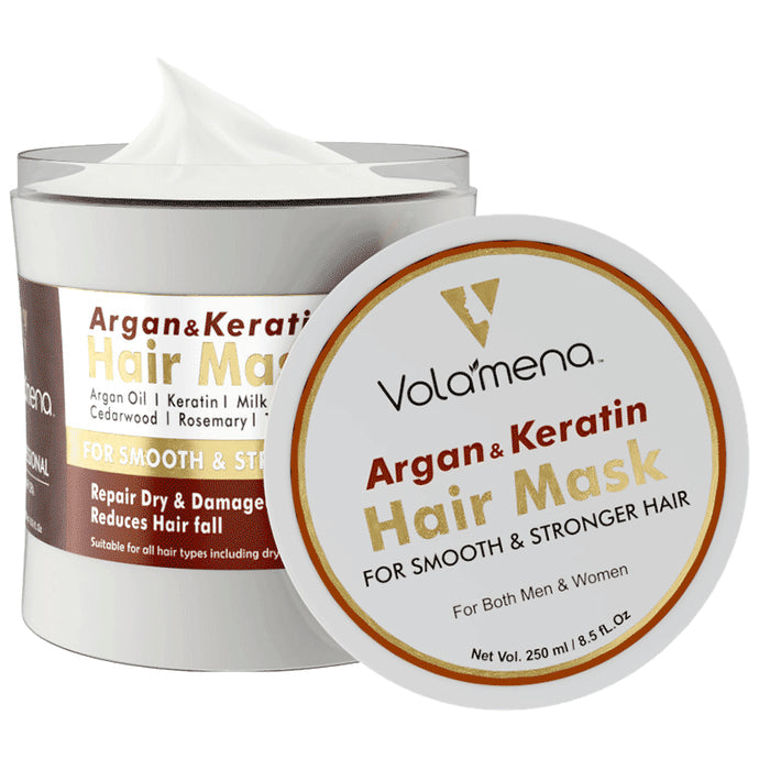 Volamena Argan Oil & Keratin Repair Hair Mask - Nibasu