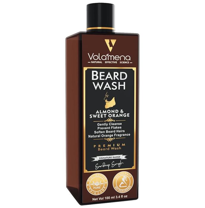 Volamena Beard Wash Almond & Sweet Orange - Nibasu