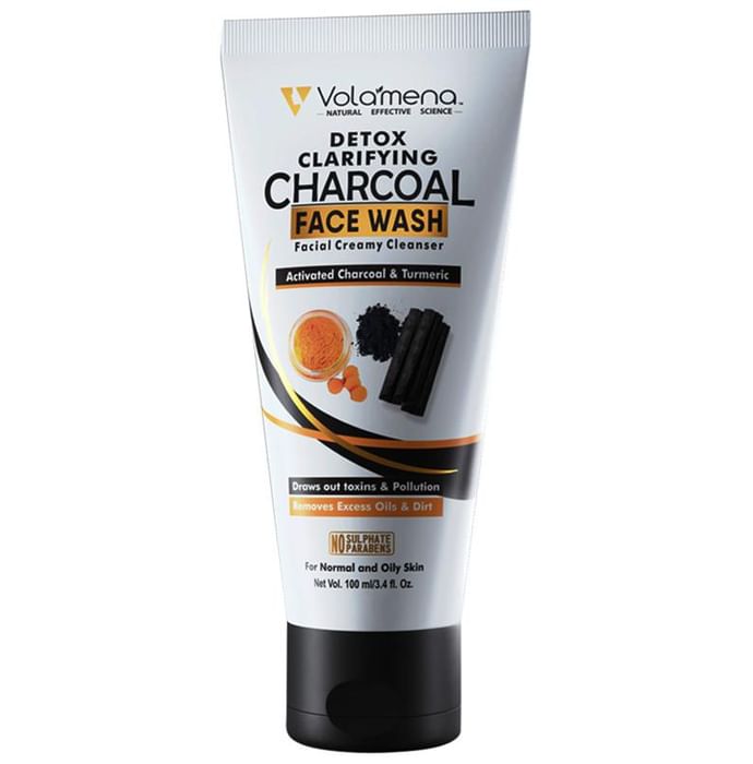 Volamena Detox Clarifying Charcoal Face Wash - Nibasu