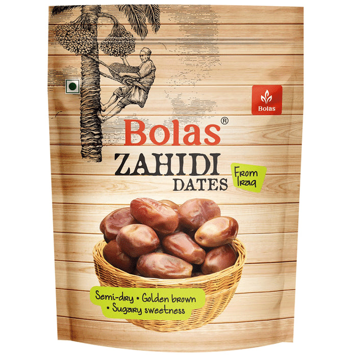 Bolas Semi Dry Golden Brown Zahidi Dates - Nibasu