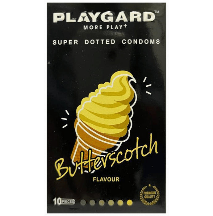 Playgard More Play + Super Dotted Condom Butterscotch - Nibasu