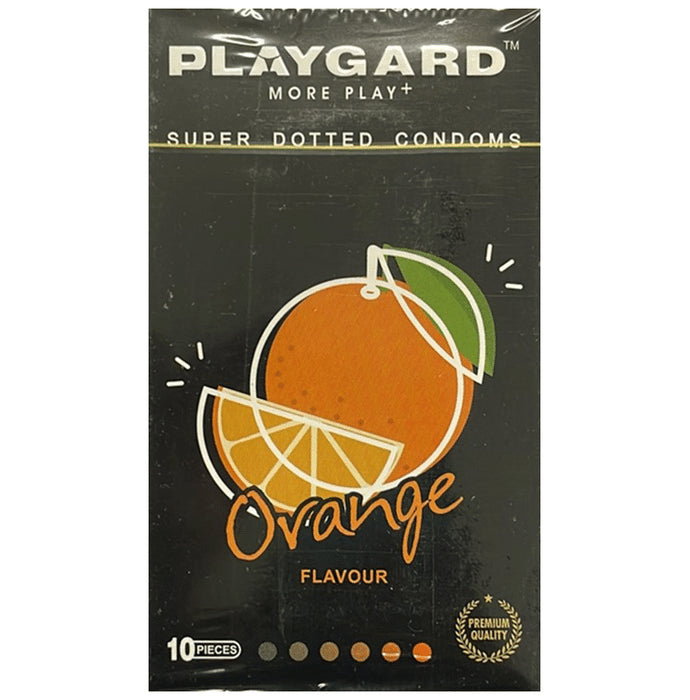 Playgard More Play + Super Dotted Condom Orange - Nibasu