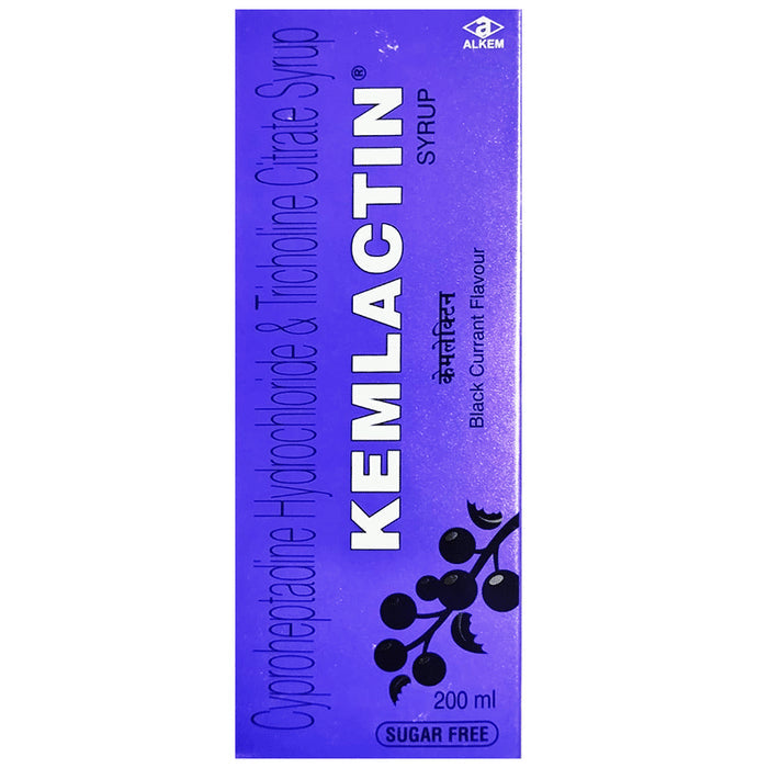 Kemlactin Syrup Black Currant Sugar Free - Nibasu