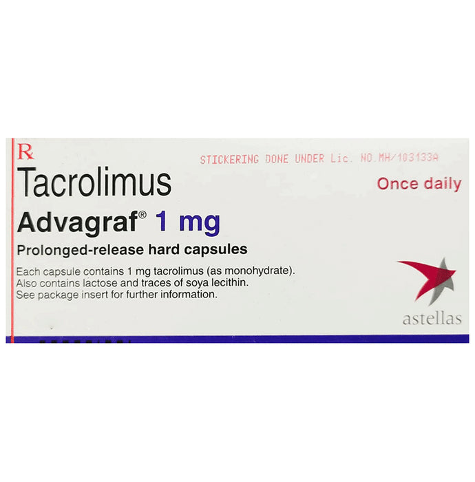 Advagraf 1mg Capsule PR (10 Capsules each) - Nibasu