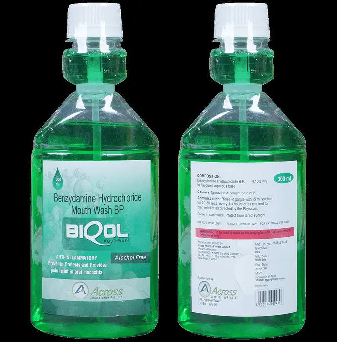 Biqol Mouth Wash Alcohol Free-Nibasu