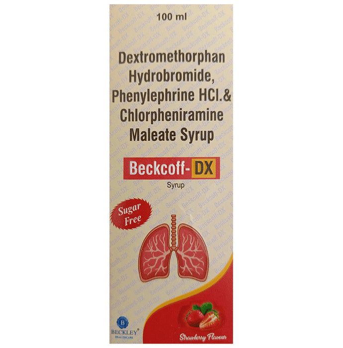 Beckoff-DX Syrup Strawberry Sugar Free - Nibasu